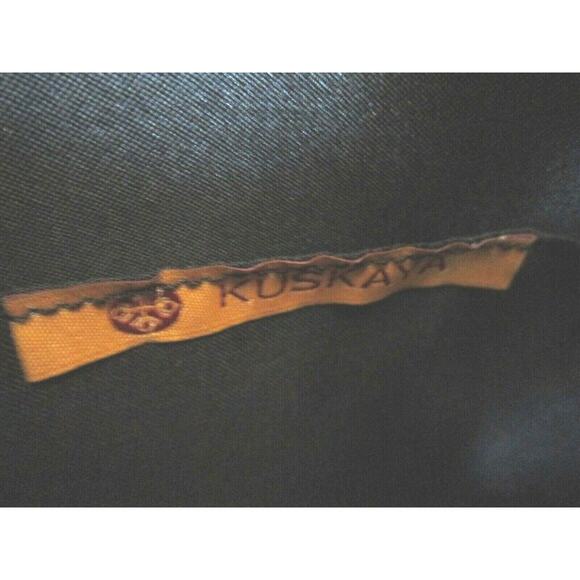 EUC! Kuskaya Peru Large Red & Black Fabric & Leather Shoulder Tote Handbag - Picture 11 of 11